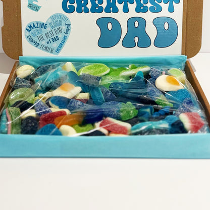 Father's Day 450g Pick and Mix Sweet Box, Worlds Greatest Dad Design