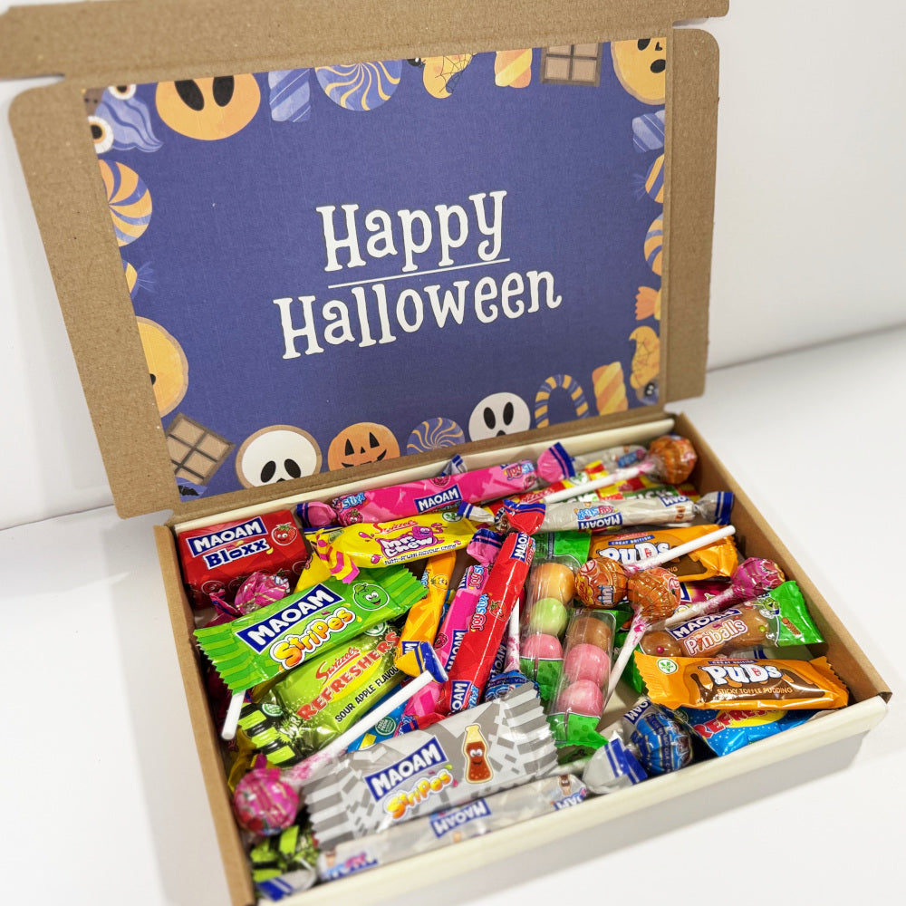 Purple Happy Halloween Wrapped Sweets Box
