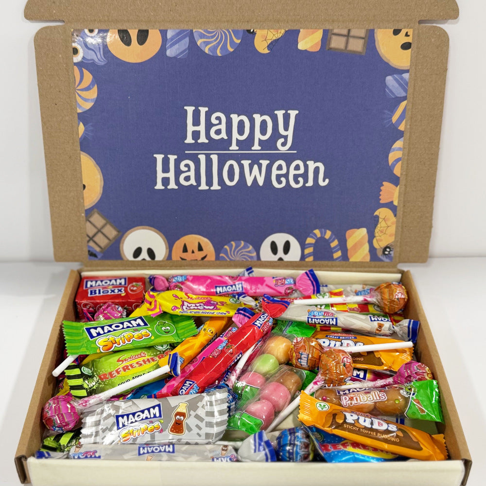 Purple Happy Halloween Wrapped Sweets Box