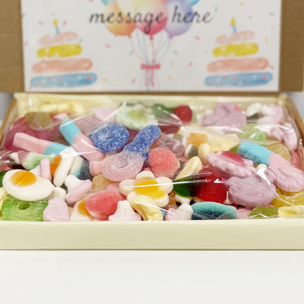 Personalised Bright Happy Birthday Sweet Box