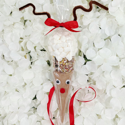 Christmas Reindeer Hot Chocolate Cone - Chocolate Jazzies