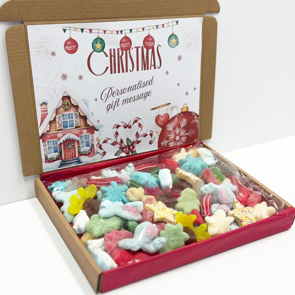 Personalised Christmas Baubles Sweet Box