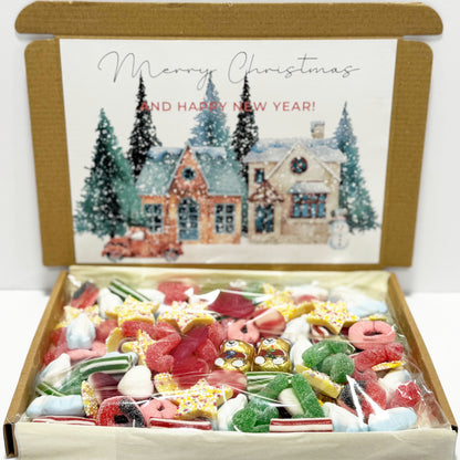 Personalised Christmas Village Sweet Box