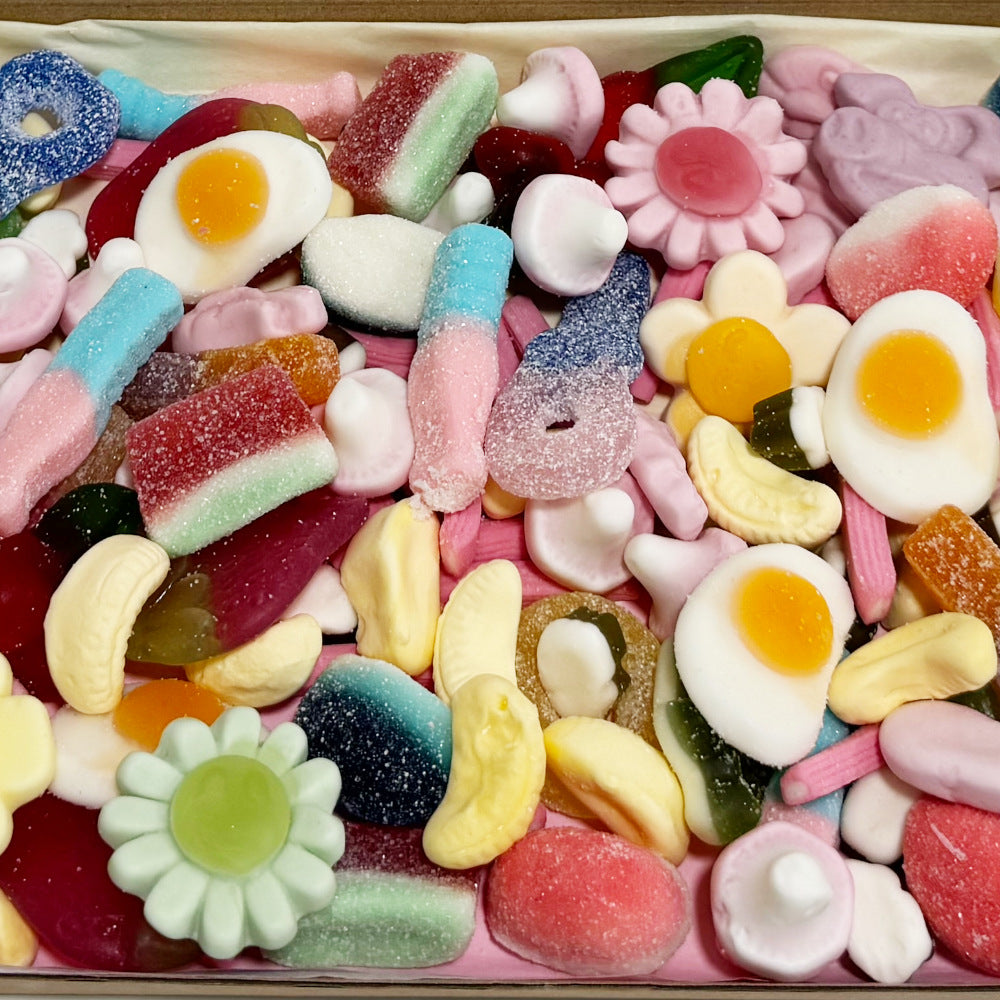 Personalised Thinking of You Pastel Hearts Sweet Box