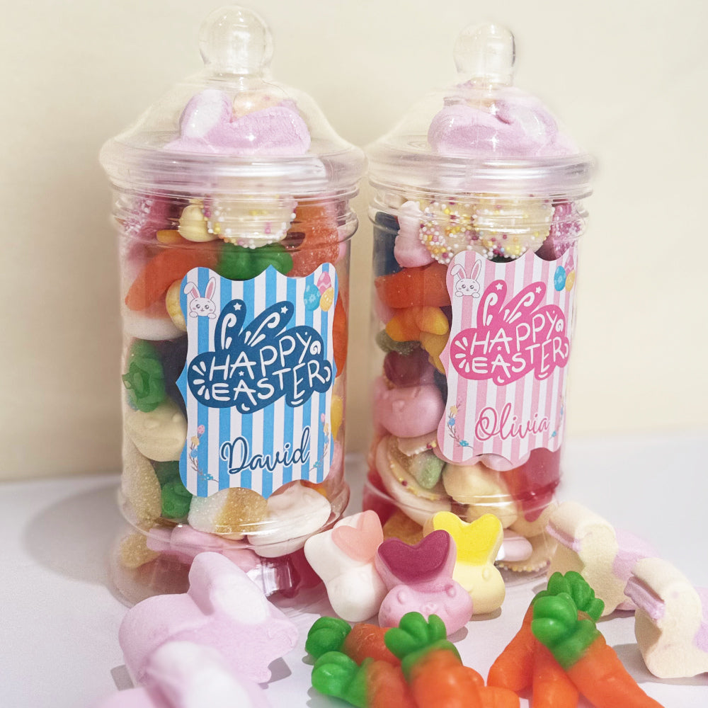 Personalised Easter Victorian Retro Sweets Jar