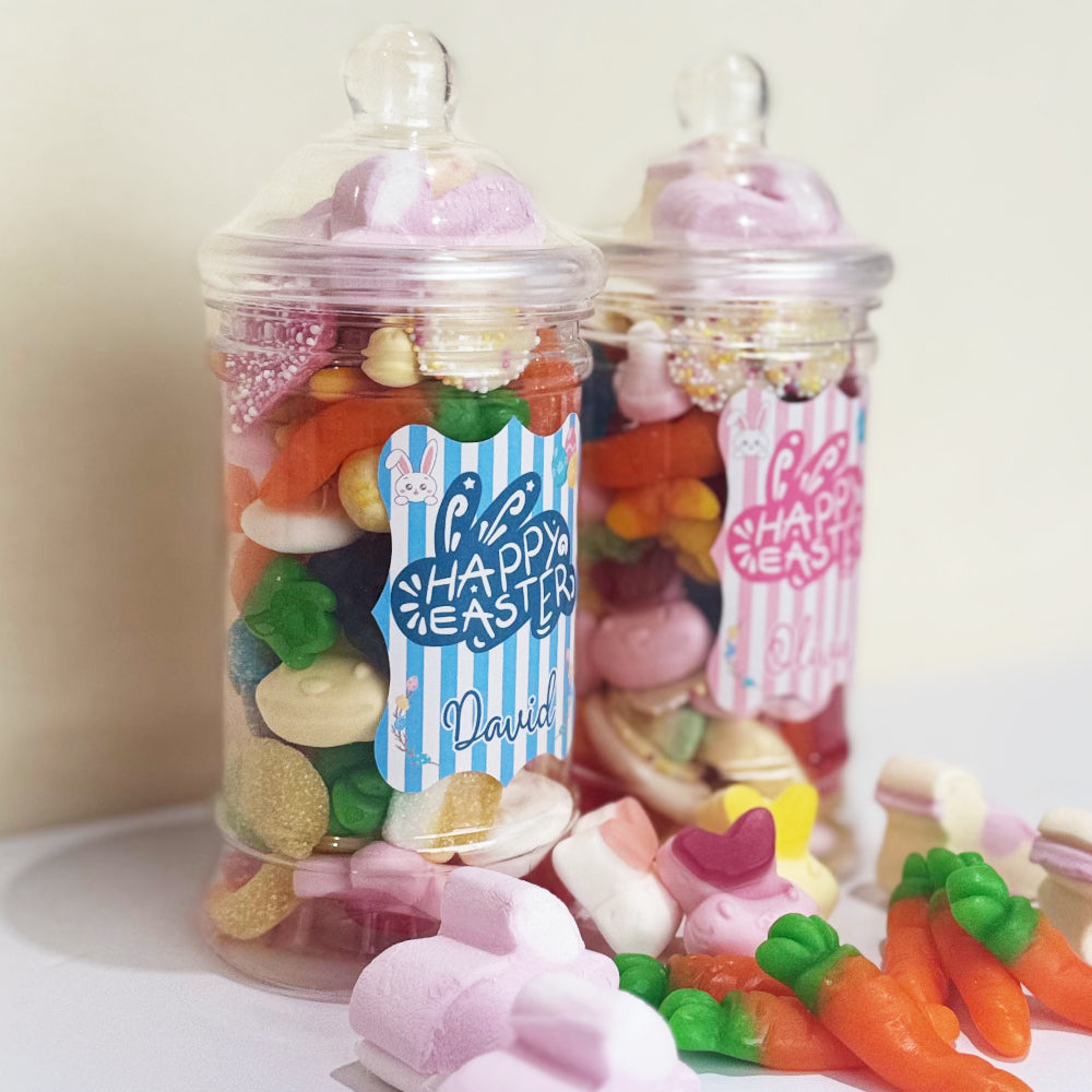 Personalised Easter Victorian Retro Sweets Jar
