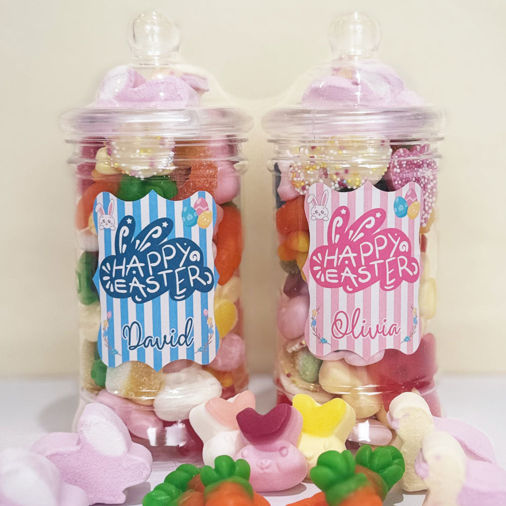 Personalised Easter Victorian Retro Sweets Jar