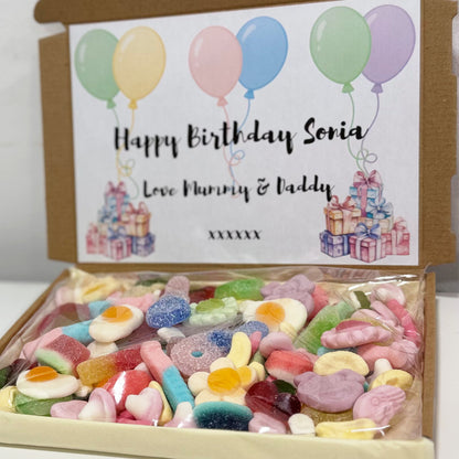 Personalised Birthday Sweets Gift Box