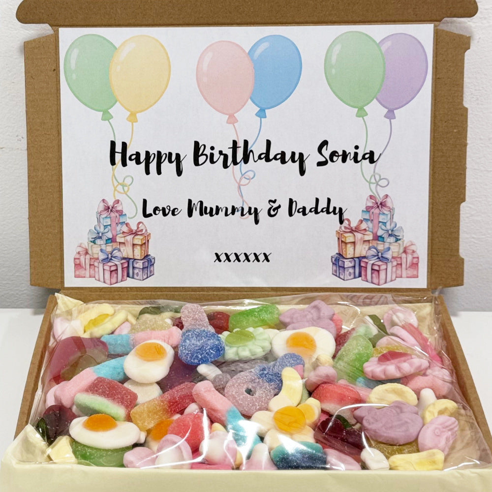 Personalised Birthday Sweets Gift Box