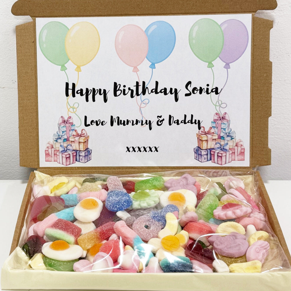 Personalised Birthday Sweets Gift Box