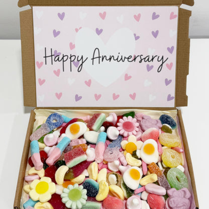 Personalised Sweet Boxes with Heart Design Label