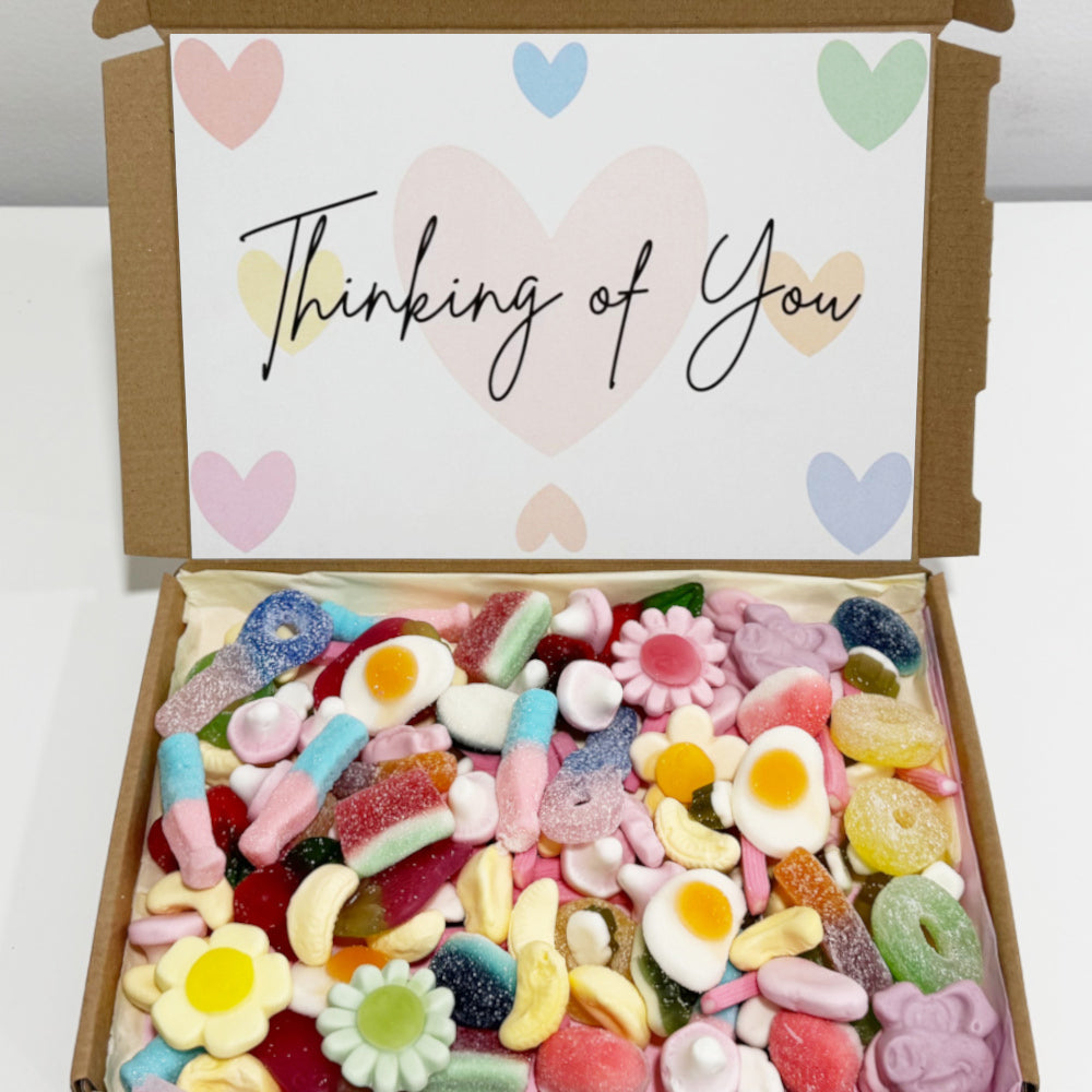 Personalised Sweet Boxes with Heart Design Label