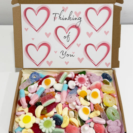 Personalised Sweet Boxes with Heart Design Label