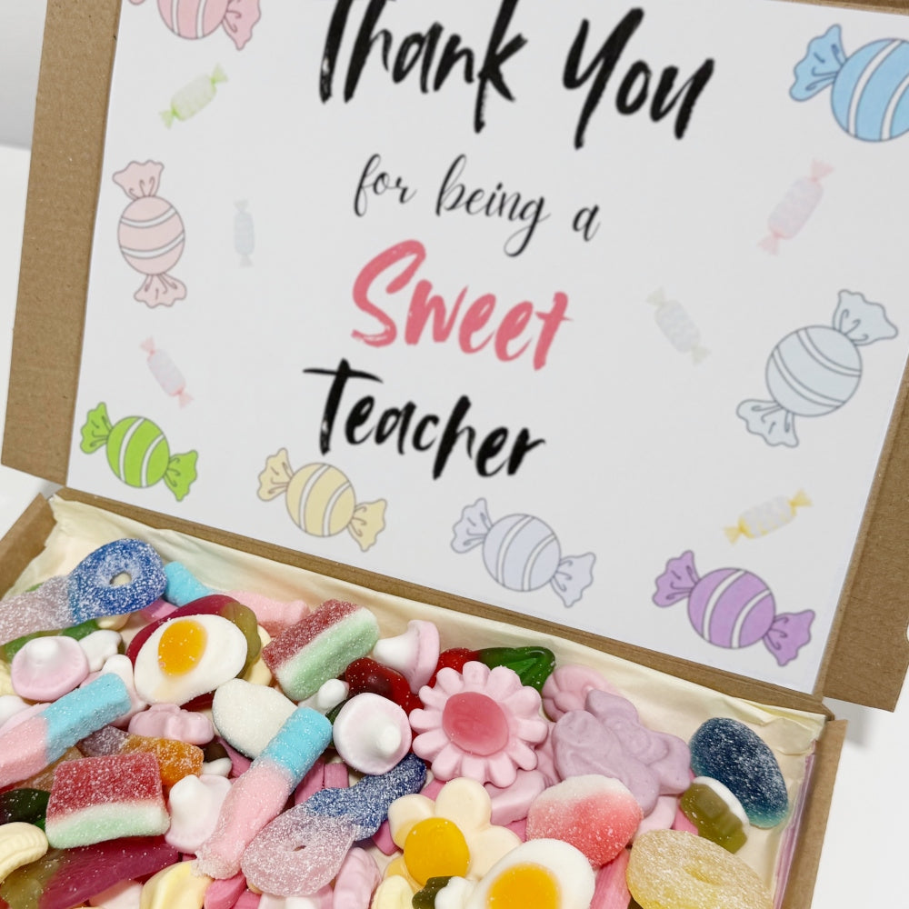 Personalised Sweet Teacher Sweets Gift Box